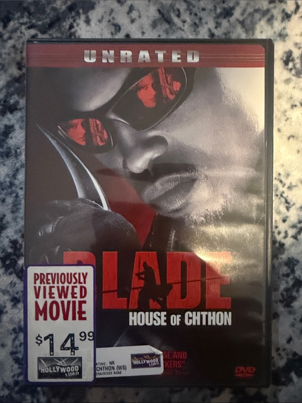Blade House of Chthon DVD - Black & Red Cover